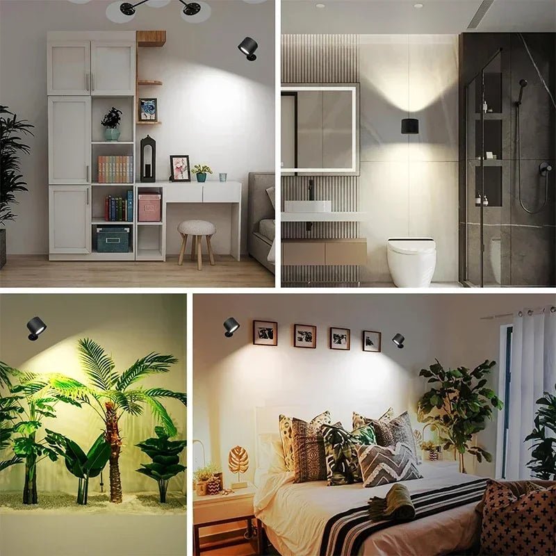 Smarte LED - Wandleuchte mit Touch - Control: 360° drehbar & kabellos für Schlafzimmer - ApolettaApoletta