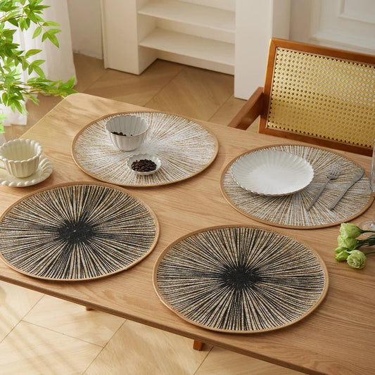 Makramee - Tischsets: Rund, aus Jute & in Boho - Optik (Ø 38,1 cm) - ApolettaApoletta