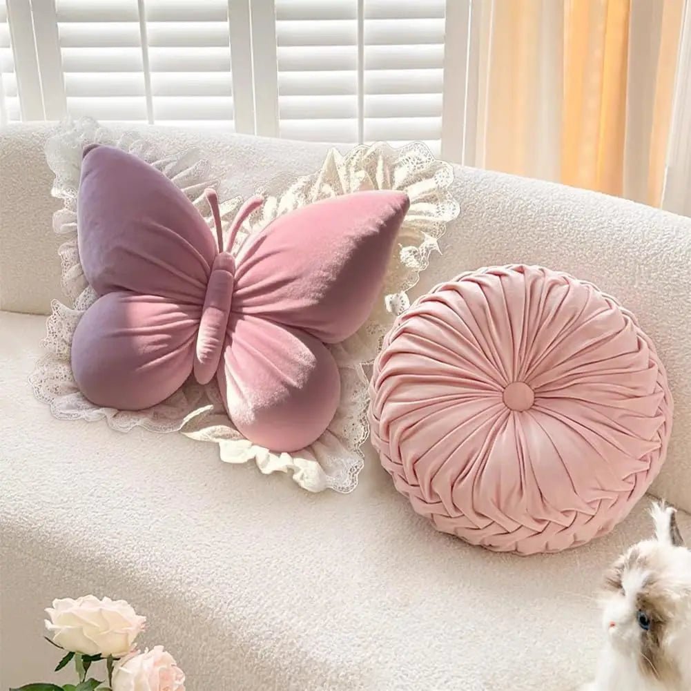 Schmetterlings - Bürokissen: Prinzessinnen - Design mit Schleife für Sofa & Schlafzimmer - ApolettaApoletta