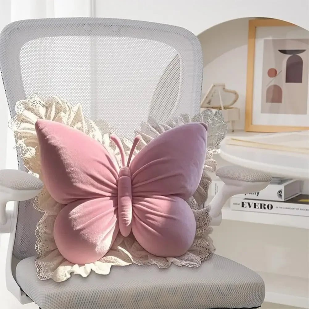 Schmetterlings - Bürokissen: Prinzessinnen - Design mit Schleife für Sofa & Schlafzimmer - ApolettaApoletta