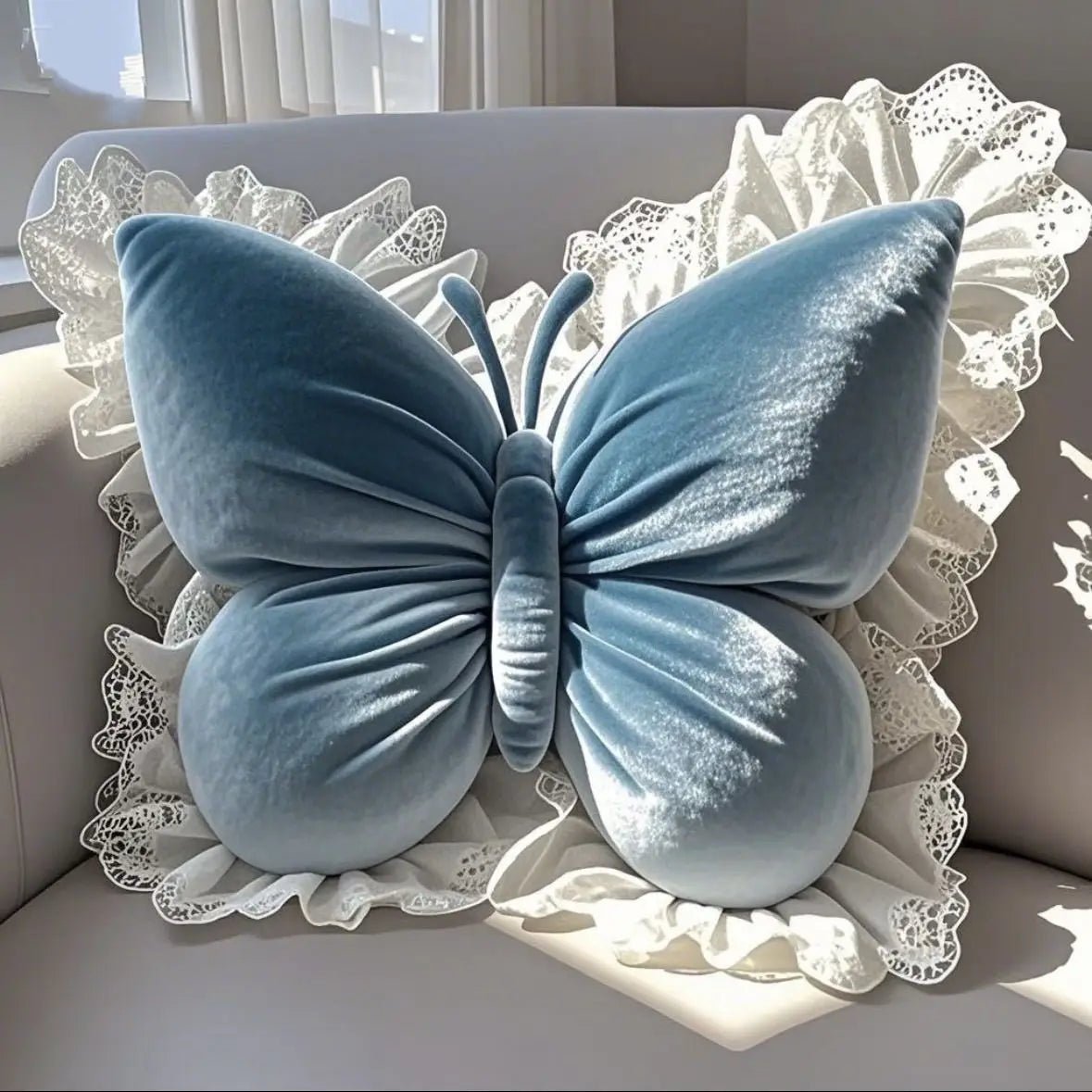 Schmetterlings - Bürokissen: Prinzessinnen - Design mit Schleife für Sofa & Schlafzimmer - ApolettaApoletta