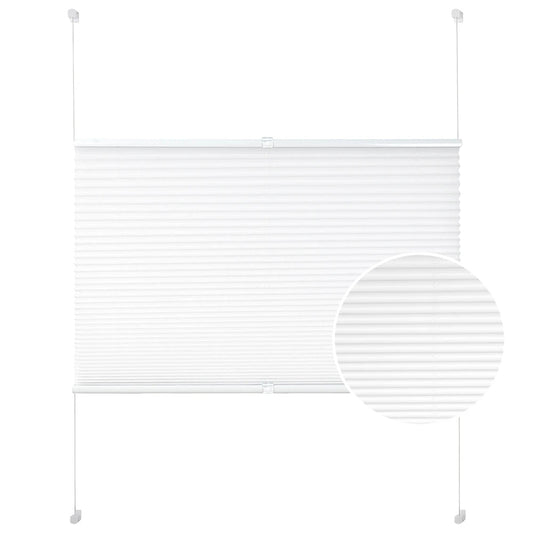 Plissee - Rollo - Klemmfix ohne Bohren, zusammenklappbares Rollo, Easyfix - geklemmter Rollo, blickdichter Sichtschutz für Fenster - ApolettaApoletta