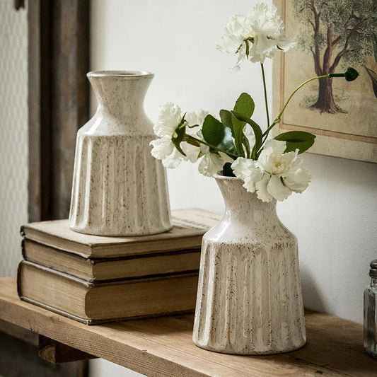 Amerikanische Vintage - Keramikvasen: Blumenarrangements & getrocknete Blumendekorationen - ApolettaApoletta