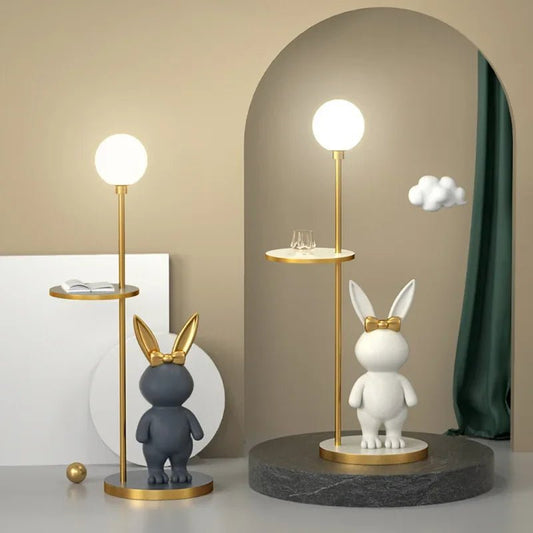 Kreative Stehlampe „Milchbonbon - Kaninchen“: LED - Leuchte für Mädchen - und Kinderzimmer - ApolettaApoletta