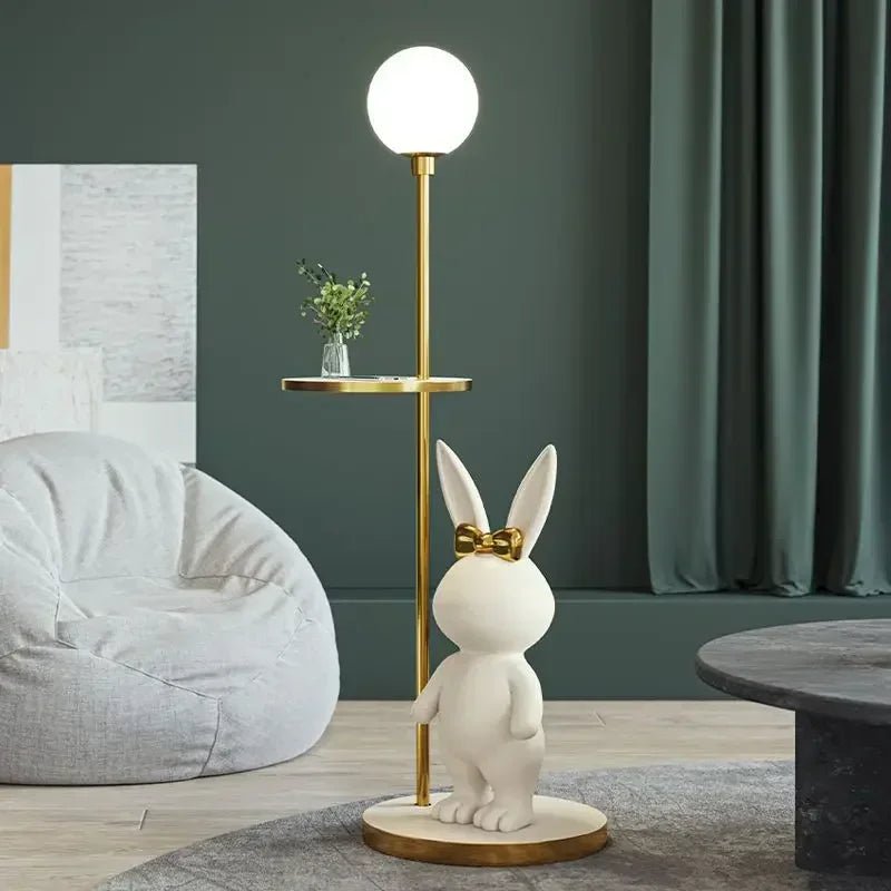 Kreative Stehlampe „Milchbonbon - Kaninchen“: LED - Leuchte für Mädchen - und Kinderzimmer - ApolettaApoletta