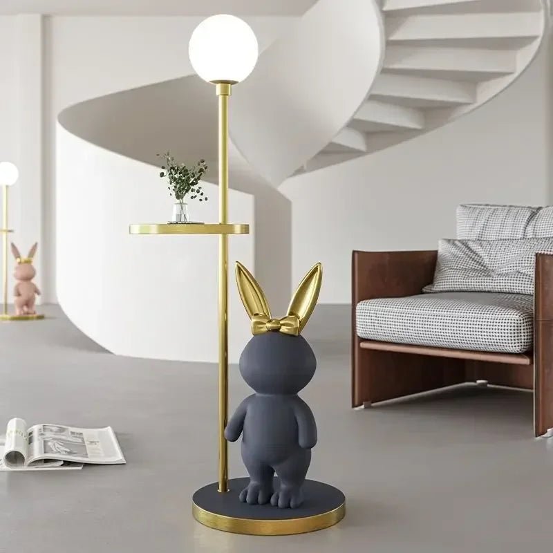 Kreative Stehlampe „Milchbonbon - Kaninchen“: LED - Leuchte für Mädchen - und Kinderzimmer - ApolettaApoletta