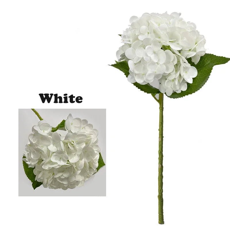 Real - Touch Hortensien: Künstliche 3D - Blumen aus Latex für Heim - & Hochzeitsdeko - ApolettaApoletta