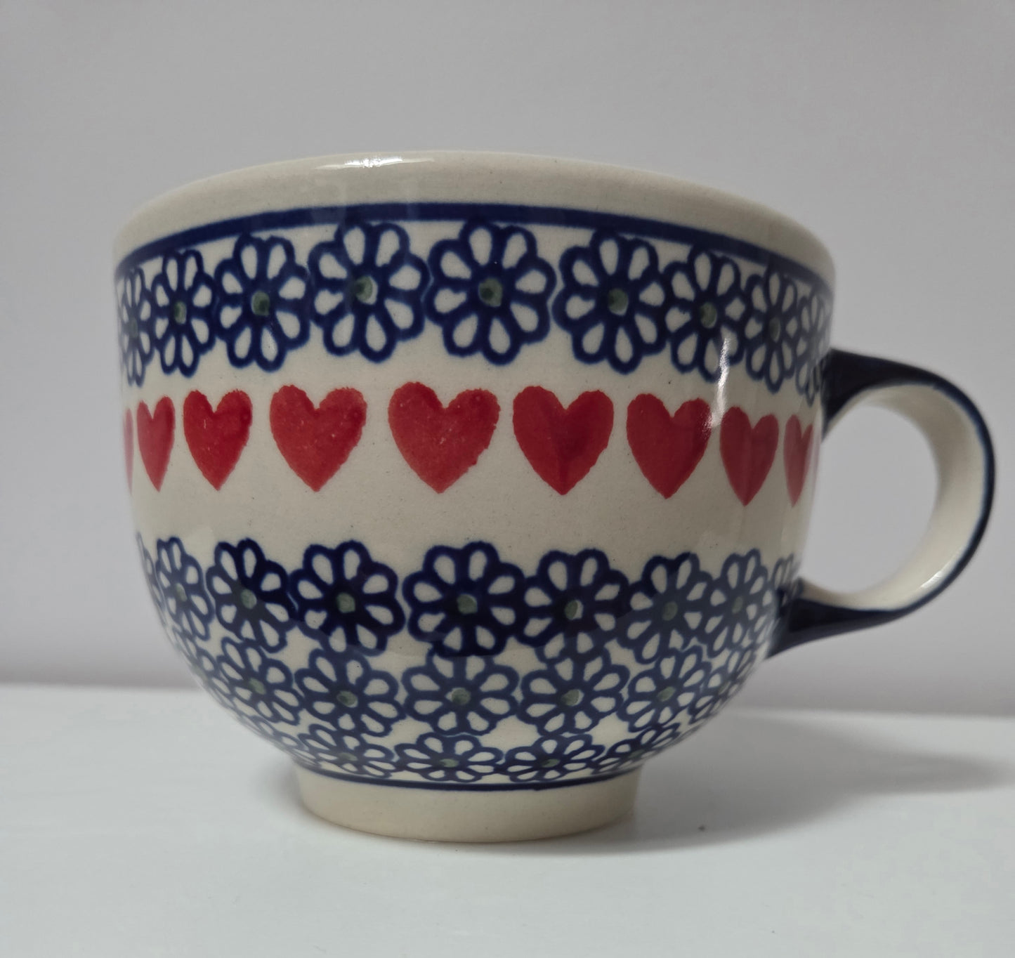 Bunzlauer Keramik XXL Jumbotasse / Suppentasse - 500 ml - Ø 12 cm