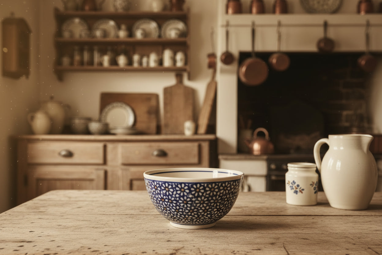 Bunzlauer Keramik Schale / Müslischale (Tief) - 500 ml - Ø 14 cm - Handarbeit