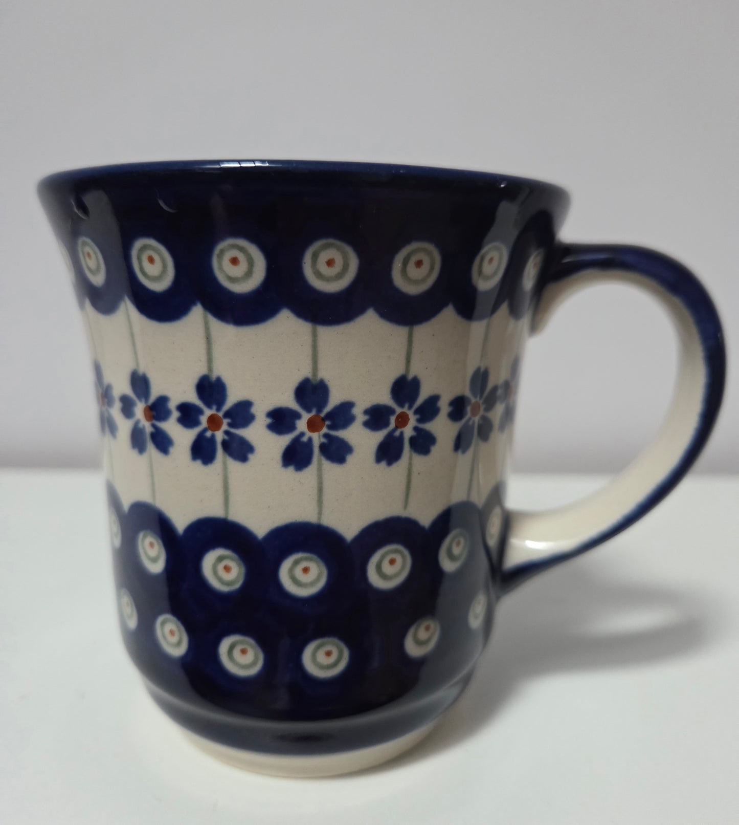 Bunzlauer Keramik Tasse / Becher (Hoch & Massiv) - 250 ml - Höhe 10 cm