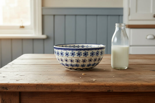 Bunzlauer Keramik Schale / Müslischale - Ø 16,5 cm -700 ml Handarbeit