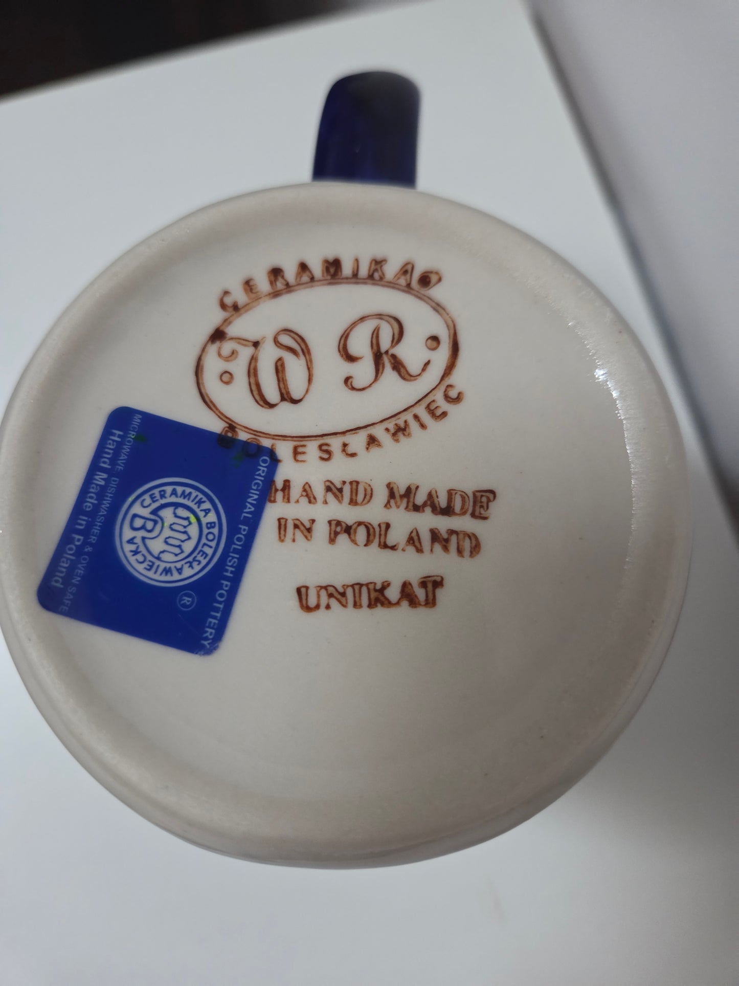 Bunzlauer Keramik Tasse / Henkelbecher - UNIKAT (Premium) - 300 ml - Handarbeit