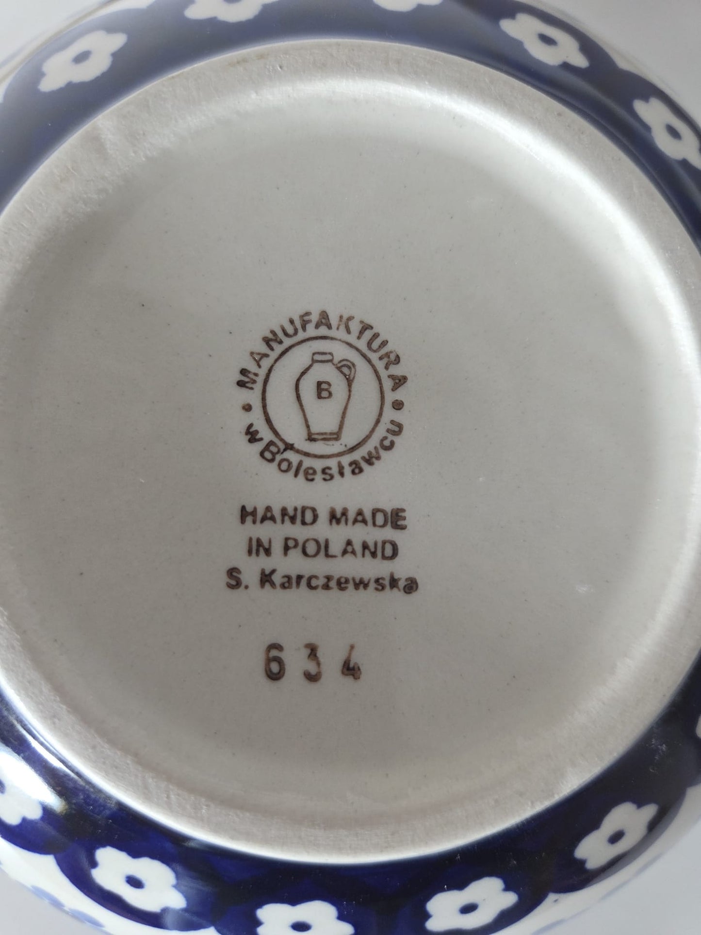 Bunzlauer Keramik Schale / Müslischale - Ø 16,5 cm -700 ml Handarbeit