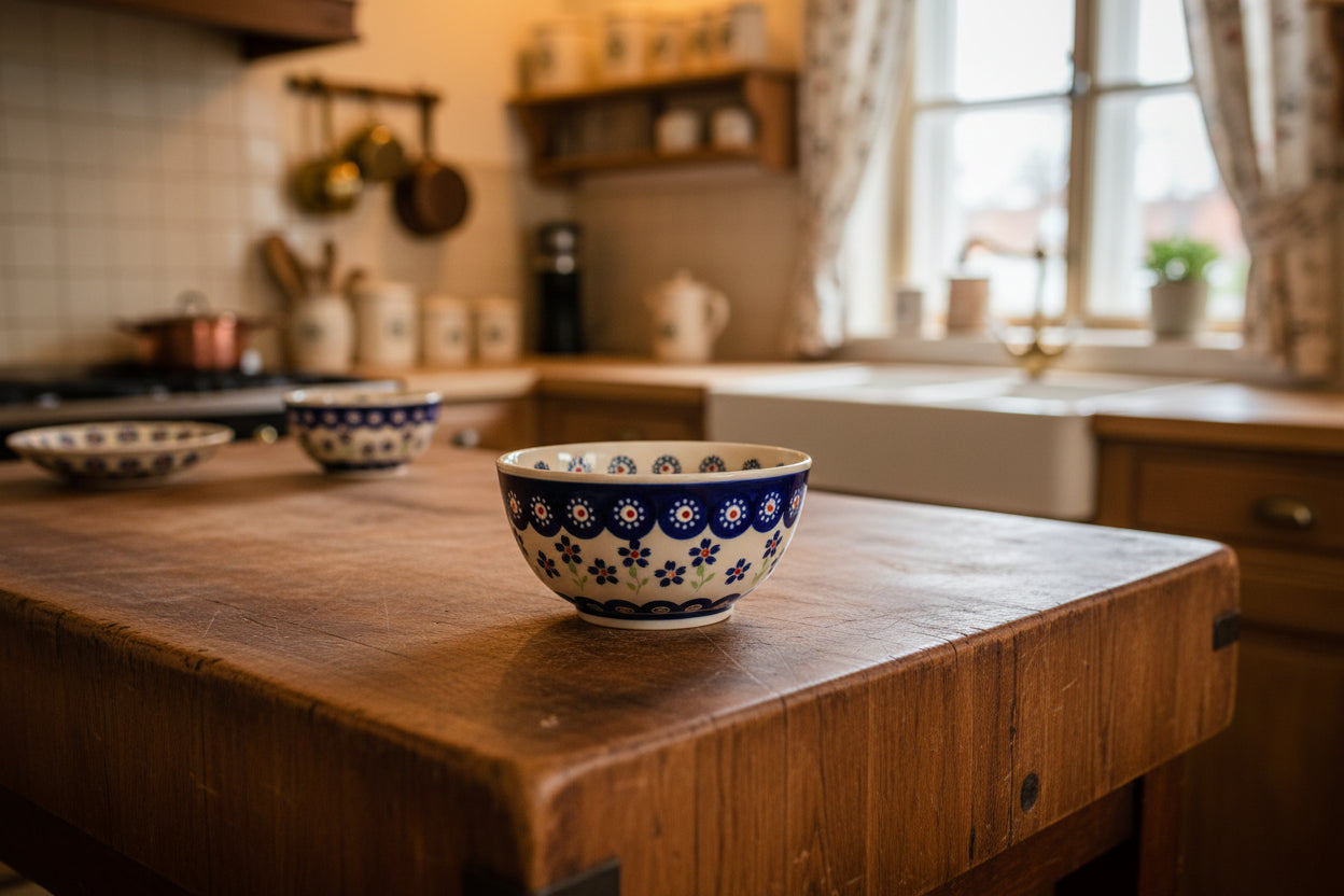 Bunzlauer Keramik Schale / Müslischale - 500 ml - Ø 14 cm - 3. WAHL (Mängel) Handarbeit