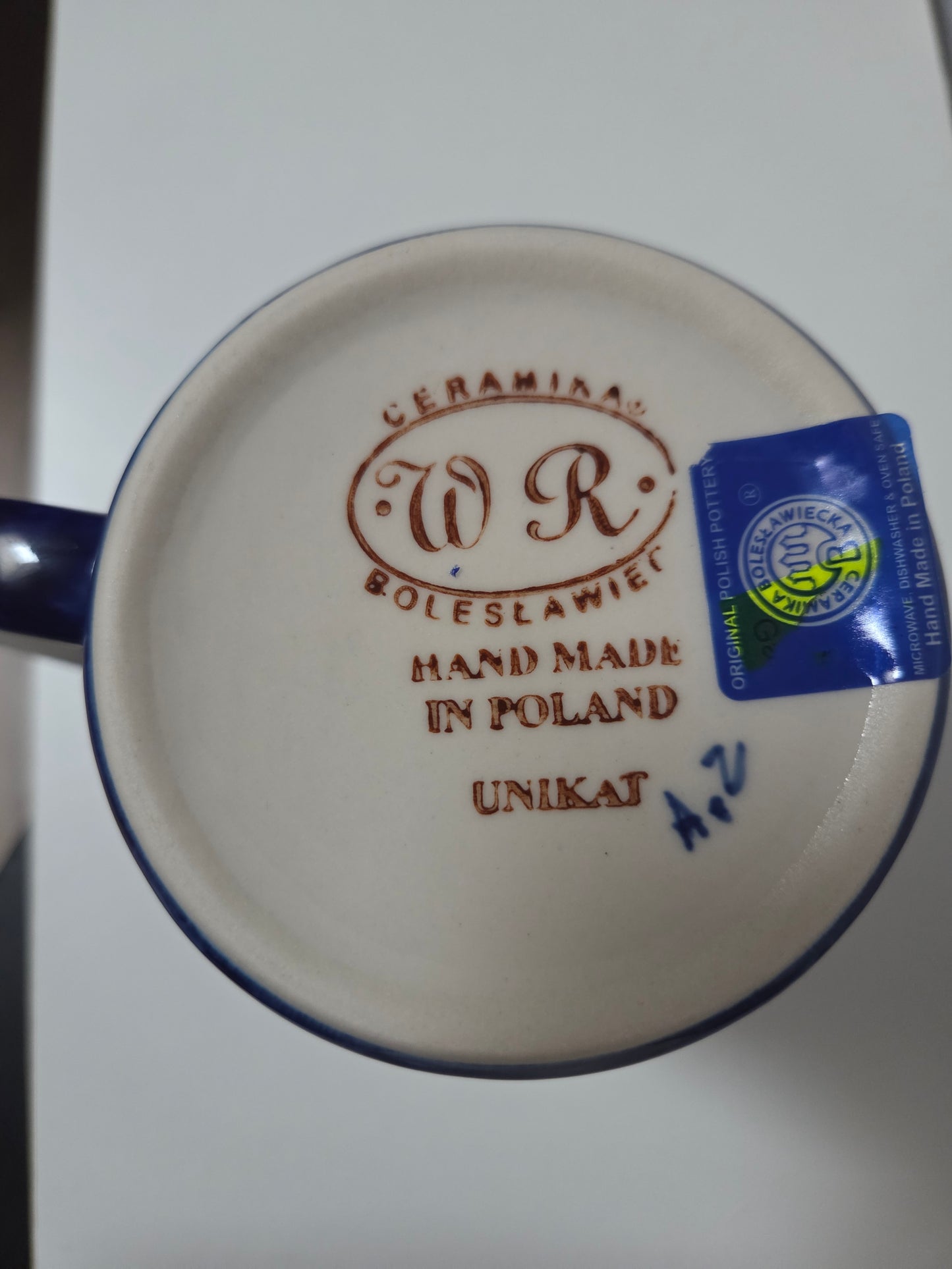 Bunzlauer Keramik Tasse / Henkelbecher - UNIKAT (Premium) - 300 ml - Handarbeit