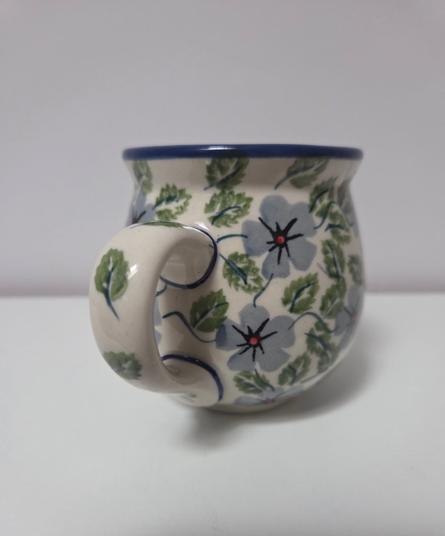 Bunzlauer Keramik Tasse / Kaffeetasse (Klein) - UNIKAT (Premium) - Höhe 8 cm 200 ml - Handarbeit